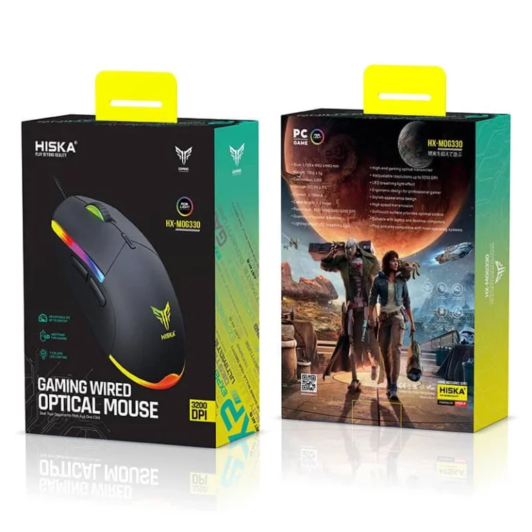موس گیمینگ HISKA مدل Hx-MOG 330